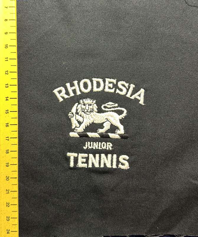 RHODESIA COLOURS - JUNIOR TENNIS