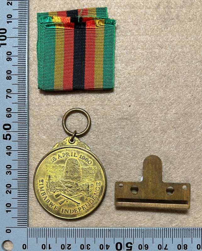 Rhodesian Air Force - GSM PR 72879 RFN J.B.VAN RENSBERG VOLUNTEER RESERVE and INDEPENDENCE MEDAL No