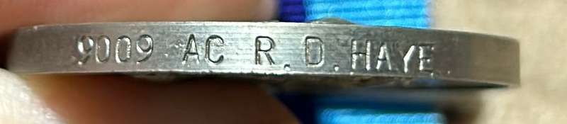 Rhodesian Air Force - GSM 9009 SAC R.D. HAYE