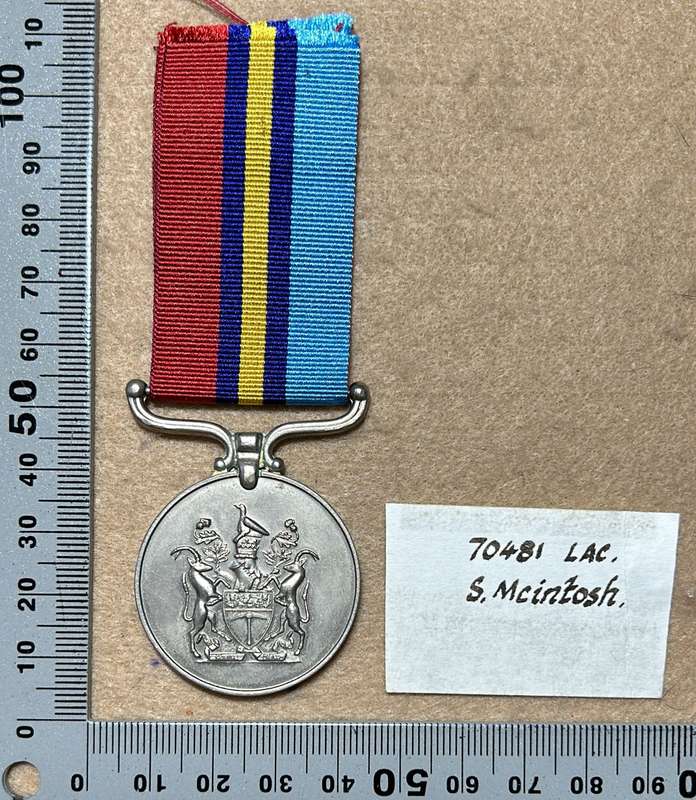 Rhodesian Air Force - GSM 70481 LAC S. McINTOSH