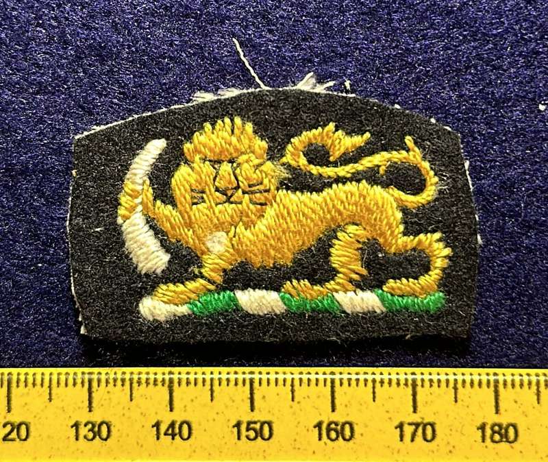 RHODESIA COLOURS - BADGES COTTON - LION