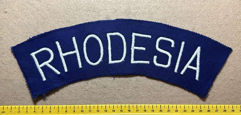 RHODESIA COLOURS - BADGES COTTON - RHODESIA