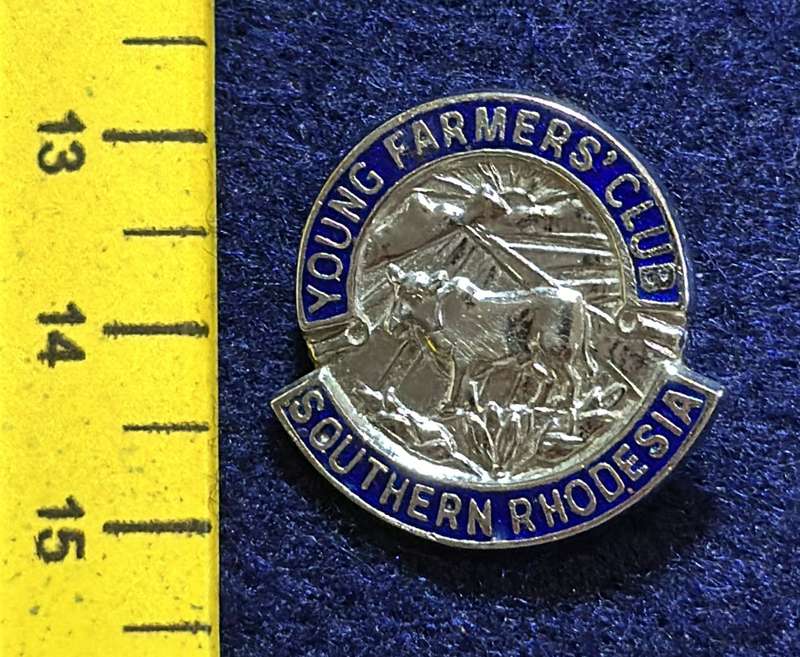 Rhodesia Badges General - YOUNG FARMERS CLUB - SOUTHERN RHODESIA - FATTORINI & SON, BIRMINGHAM