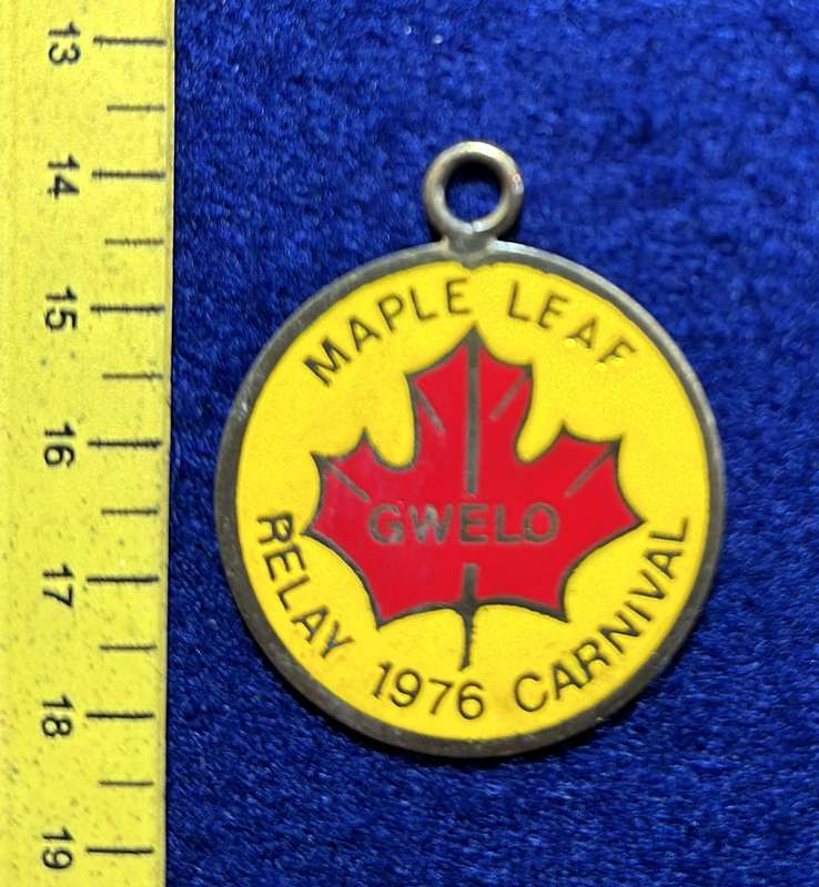 Rhodesia Badges General - MAPLE LEAVE CARNIVAL, GWELO