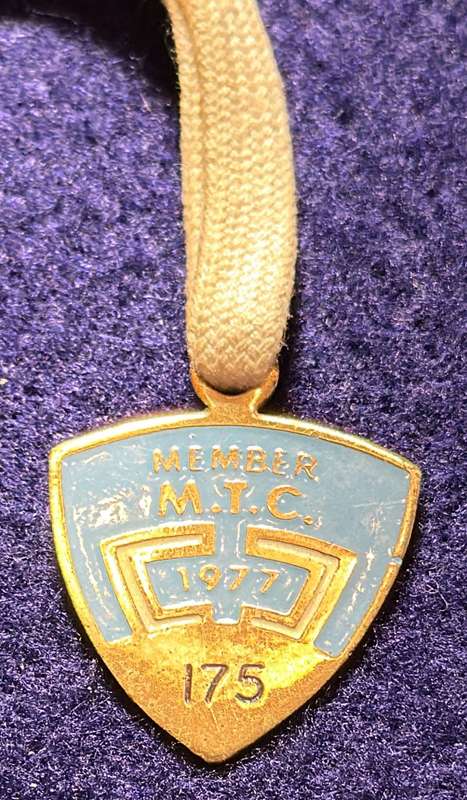 Rhodesia Badges General - MTC MEMBER - 1977 - NUMBER 175