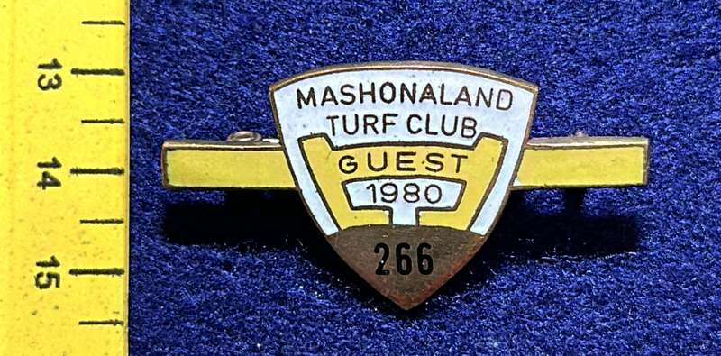Rhodesia Badges General - MASHONALAND TURF CLUB - GUEST- 1980 - NO 266