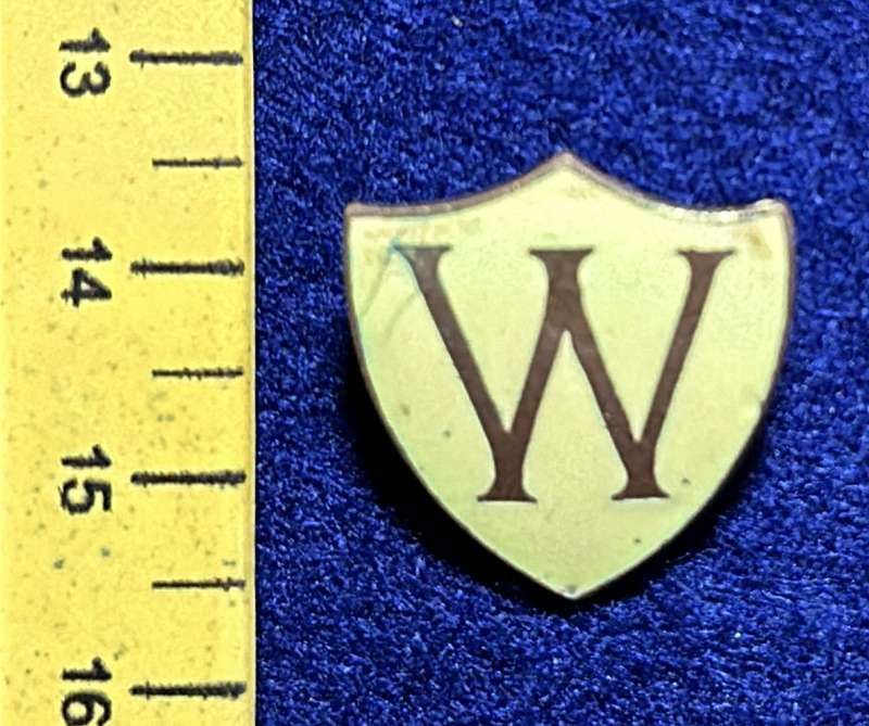 Rhodesia Badges General - W BADGE, made by THOMAS FATTORINI, BIRMINGHAM