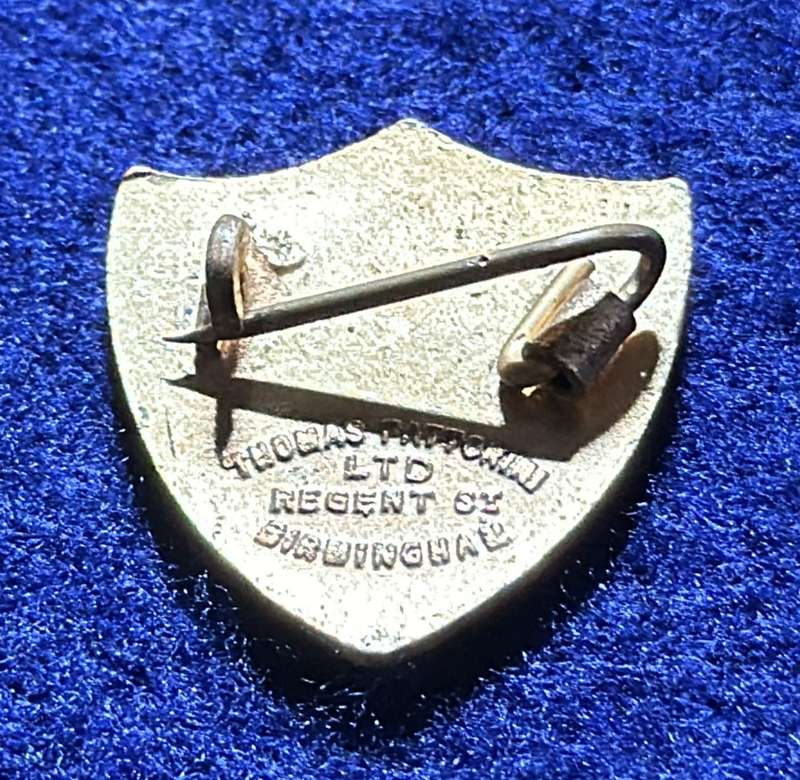 Rhodesia Badges General - W BADGE, made by THOMAS FATTORINI, BIRMINGHAM