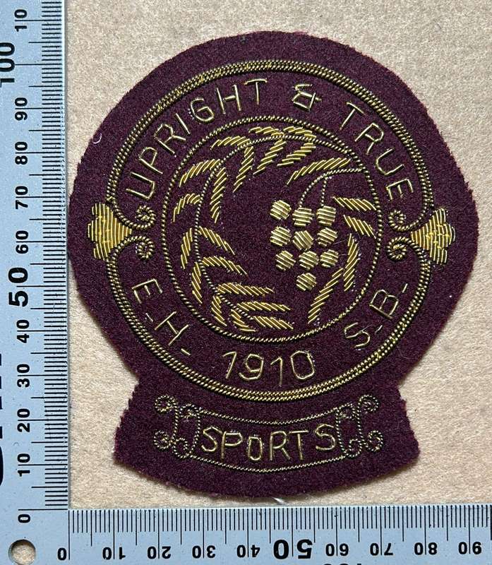 Rhodesian Sports Clubs / Schools - EHSB BADGE - SPORTS 1910 - BULLION