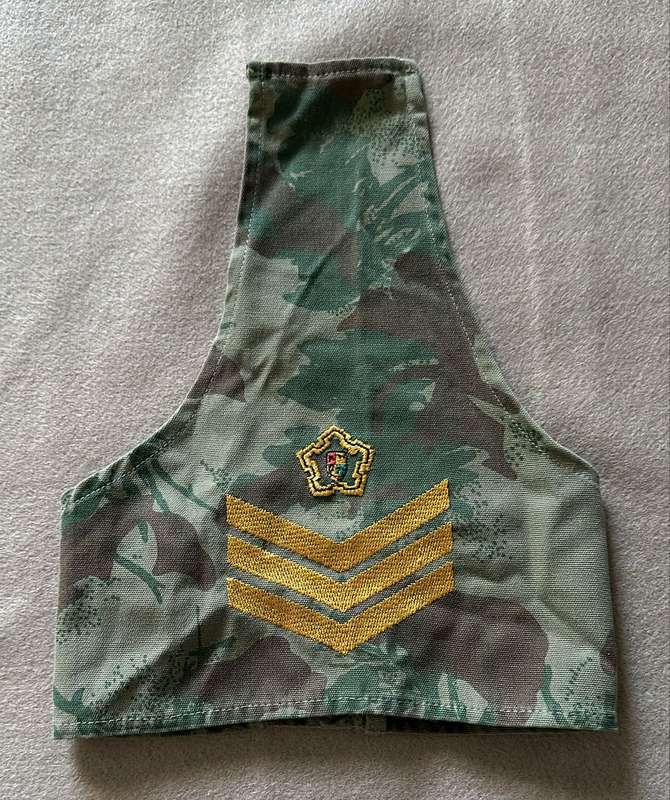 SAP SERGEANT RANK, EMBROIDERED YELLOW