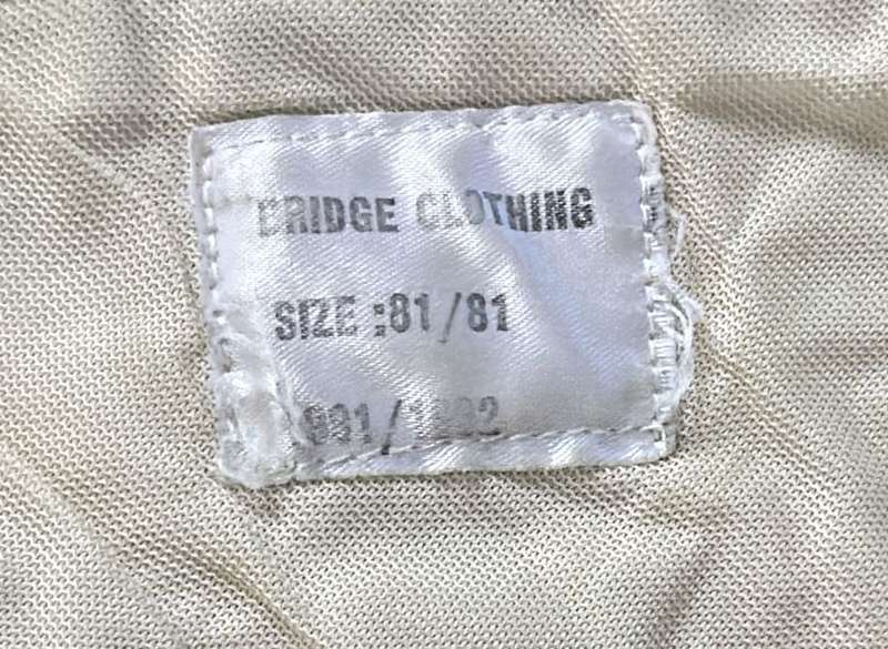 SAP CAMO TROUSERS - 1992 - by BRIDGE CLOTHING - 81/81