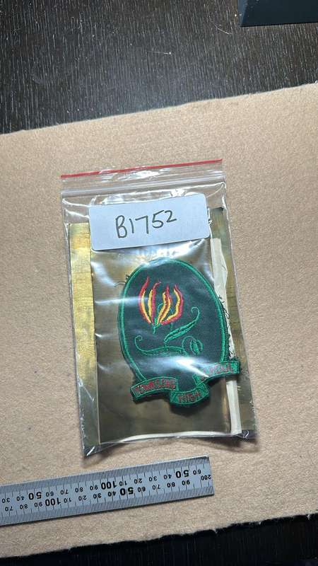 Rhodesian Sports Clubs / Schools - TOWNSEND GIRLS HIGH, BULAWAYO, BADGE, ARTWORK AND DOCUMENTS