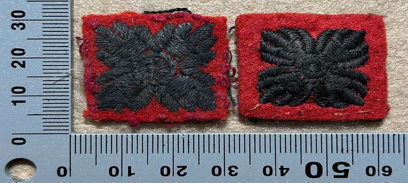 RHODESIA REGIMENT - CLOTH PIPS VARIANTS
