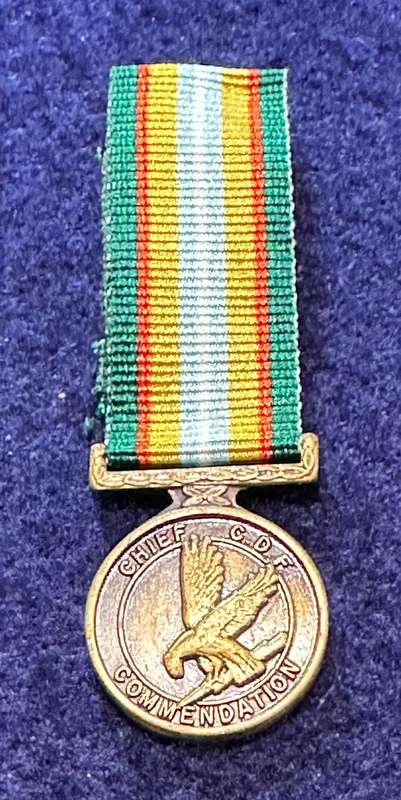SA Military Decorations & Medals - Chief of the Ciskeian Defence Force Commendation Medal - Mini
