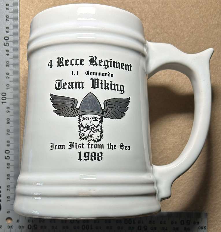 SA ARMY MUG - 4 RECCE REGIMENT - 4.1 COMMANDO - TEAM VIKING - 1988