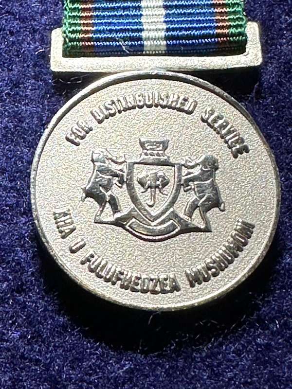 SA Military Decorations & Medals - Venda Distinguished Service Medal Silver - Miniature Medal