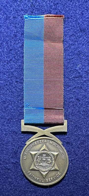 SA Military Decorations & Medals - Venda Police Force Fithful Service medal - Full Size