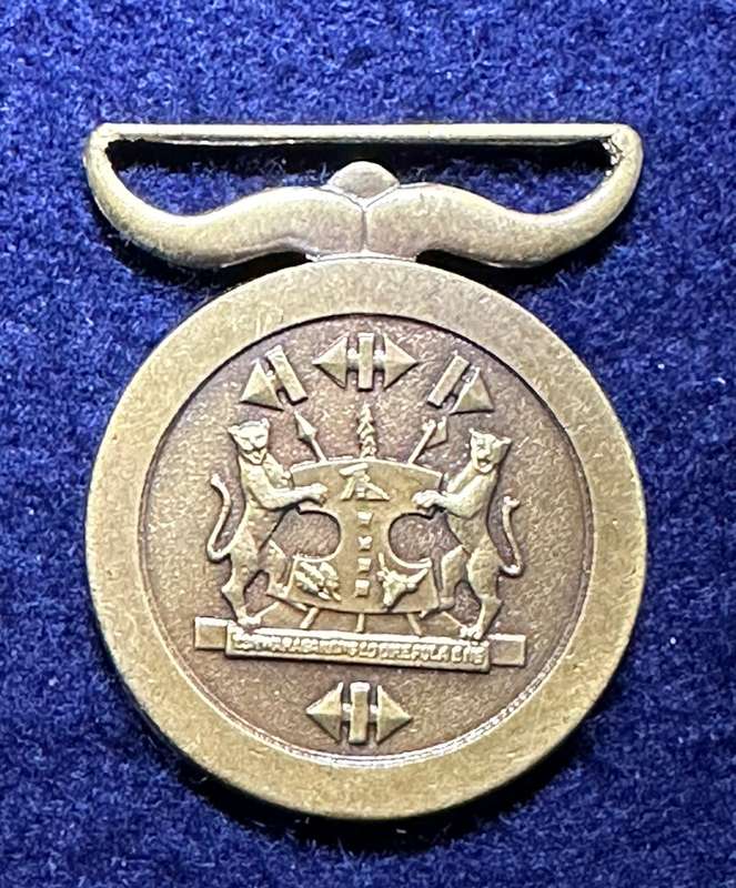 SA Military Decorations & Medals - Bop Medal for Long Service and Good Conduct (Bronze), Full Size