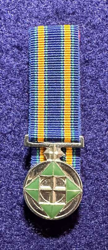 SA Military Decorations & Medals - Bophuthatswana Marumo Medal Class 2 (Silver) - Miniature