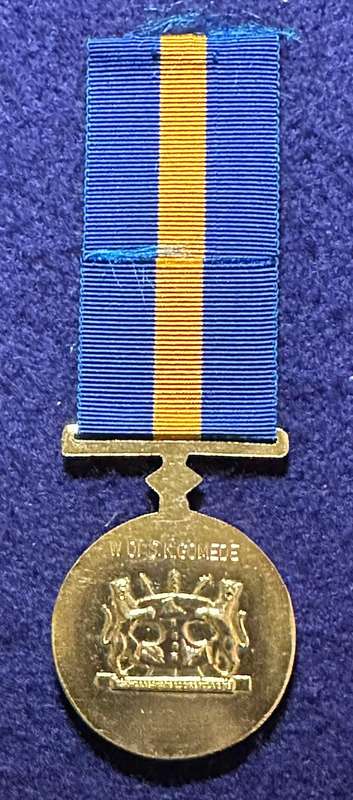 SA Military Decorations & Medals - Bop Defence Force Merit Medal - Full size - Variation (Named)