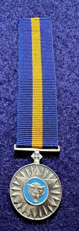 SA Military Decorations & Medals - Bophuthatswana Defence Force Merit Medal - Miniature