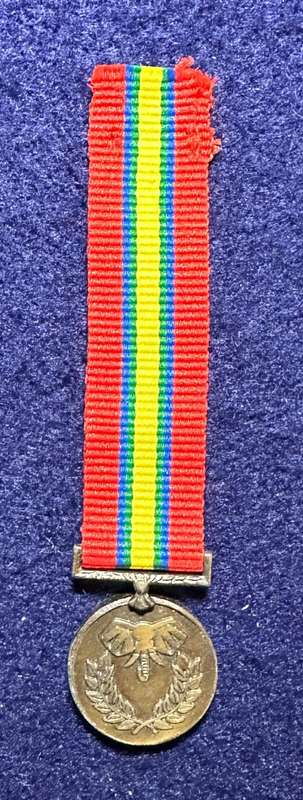 SA Military Decorations & Medals - Venda Defence Force General Service Medal - Miniature