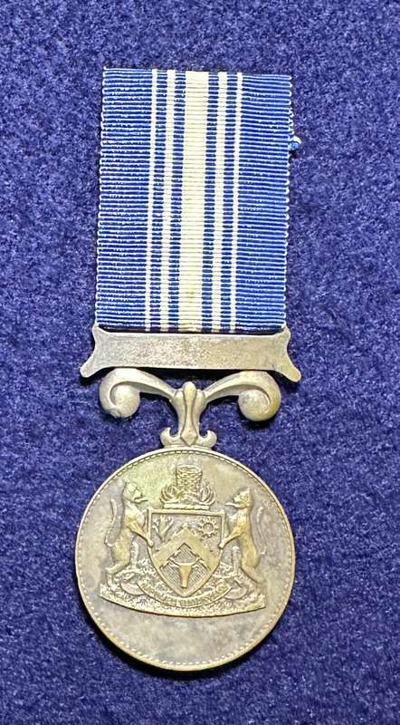 SA Military Decorations & Medals - Transkei Medal for Faithfull Service - FS, Named to Lt Col. Ntsul