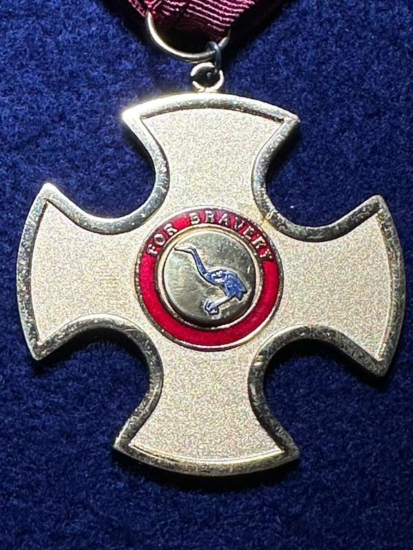 SA Military Decorations & Medals - Transkei Defence Force Gold Cross for Bravery - Full Size