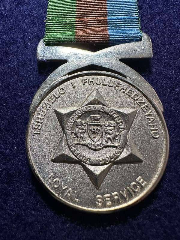 SA Military Decorations & Medals - Venda Police Medal for Faithful Service - Full Size