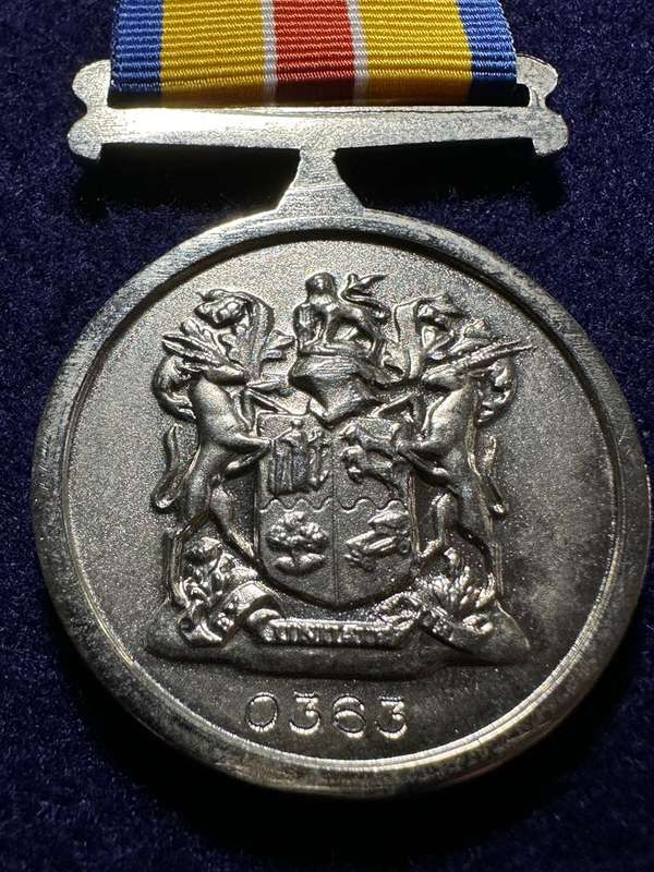 SA Military Decorations & Medals - MK/APLA South Africa Service Medal - Full Size - Numbered 0363