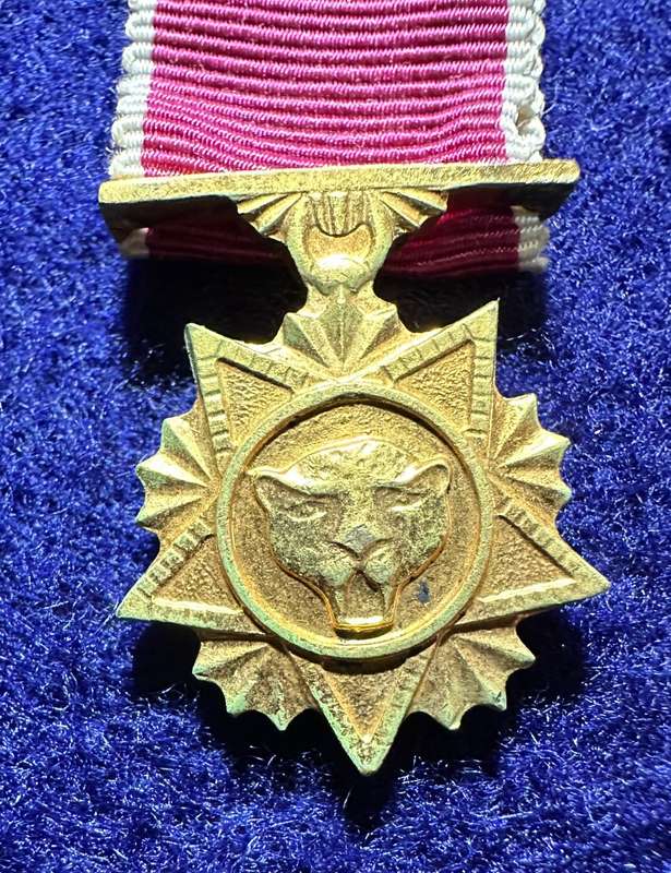 SA Military Decorations & Medals - Bophuthatswana Defence Force Merit Medal - Miniature - Variation