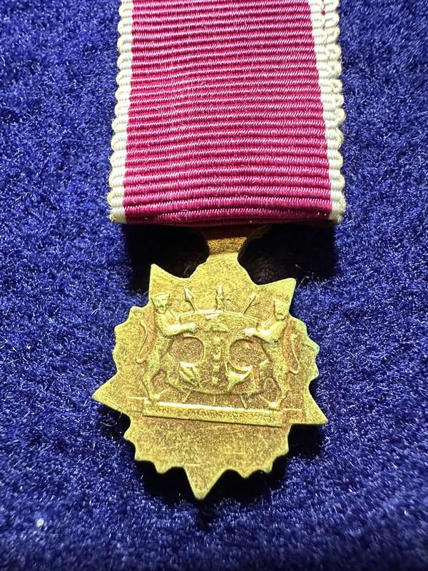 SA Military Decorations & Medals - Bophuthatswana Defence Force Merit Medal - Miniature - Variation