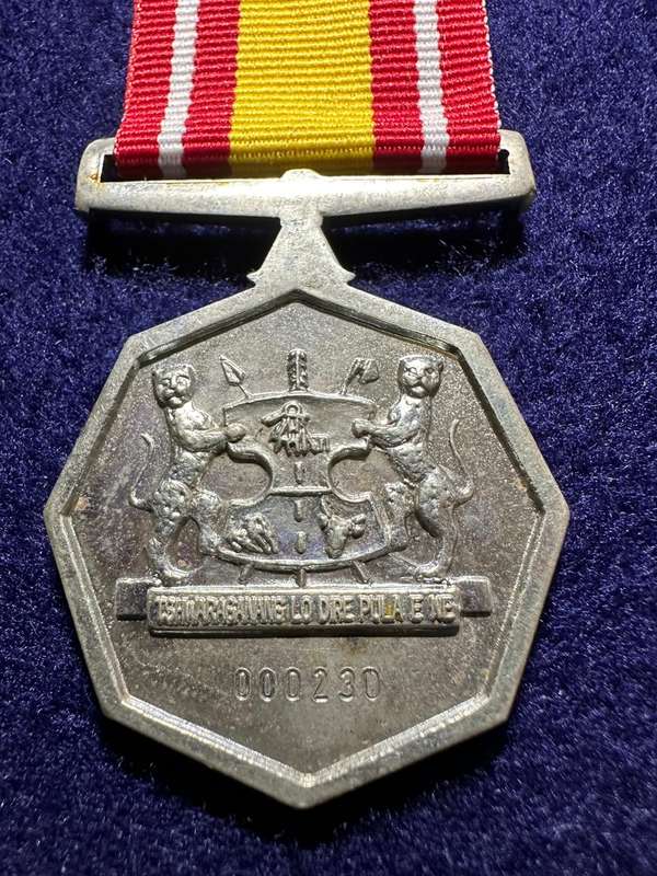 SA Military Decorations & Medals - Bophuthatswana Nkwe Medal - Full Size - Numbered 230