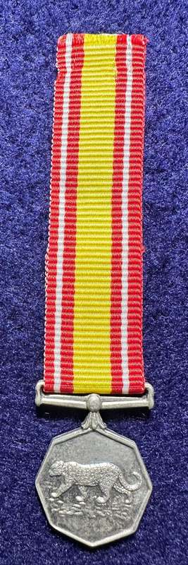 SA Military Decorations & Medals - Bophuthatswana Nkwe Medal - Miniature Medal