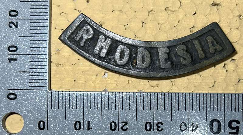 RHODESIA Metal Titles - RHODESIA