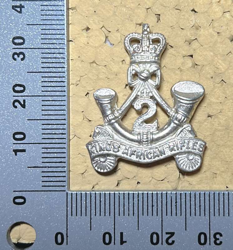 RHODESIA KINGS AFRICAN RIFLES - 2nd Battalion KAR QC Chrome - Stamped