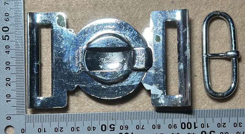 RHODESIA GENERAL ARMY - BELT BUCKLE CHROME - BY REUTELER