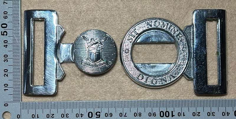 RHODESIA GENERAL ARMY - BELT BUCKLE CHROME - BY REUTELER