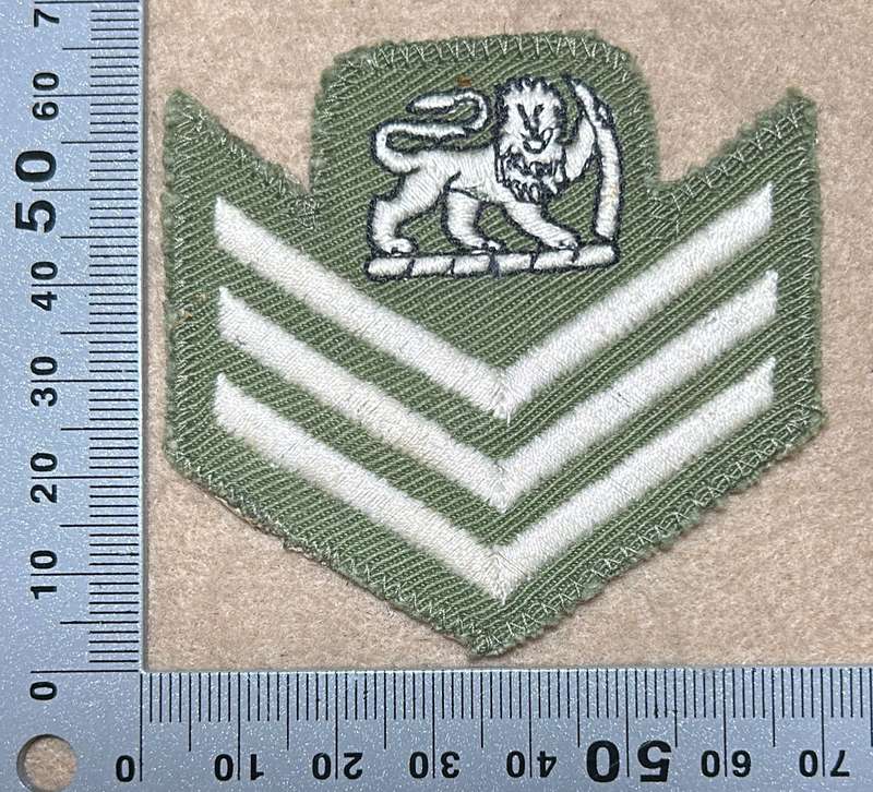 RHODESIA GENERAL ARMY - COLOUR SERGEANT