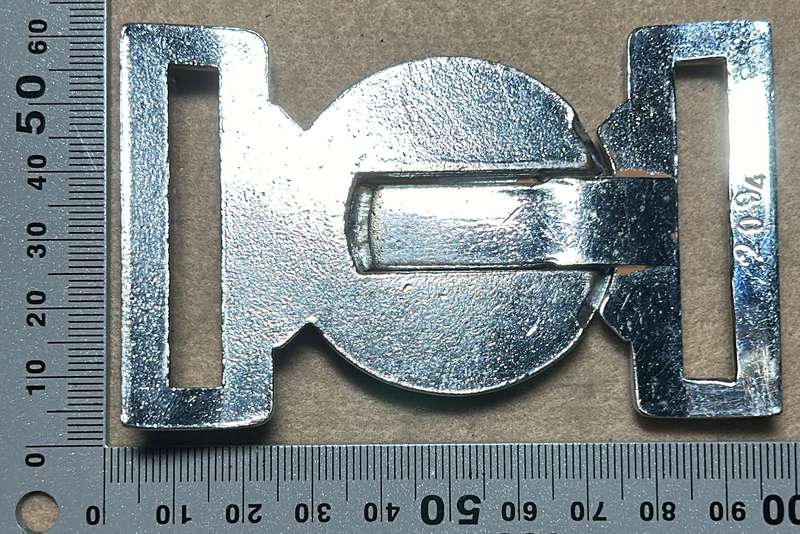 RHODESIA GENERAL ARMY - BELT BUCKLE CHROME - NUMBERED 2094