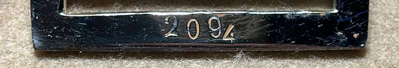 RHODESIA GENERAL ARMY - BELT BUCKLE CHROME - NUMBERED 2094