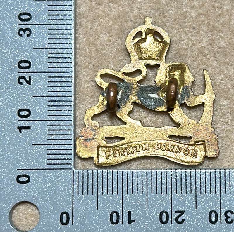 RHODESIA ARMY SERVICES CORPS - KC BADGE 1950-53 - FIRMIN LONDON