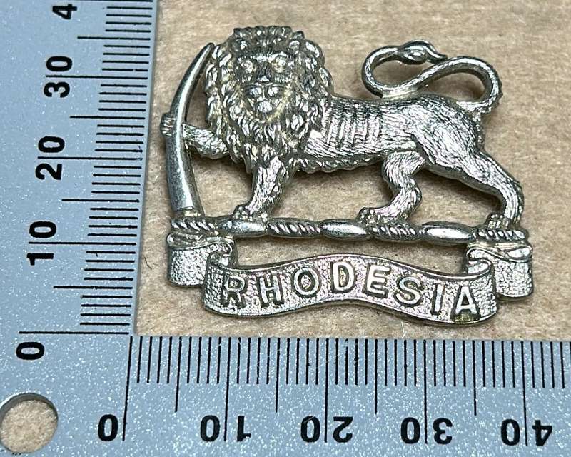 RHODESIA ARMY SERVICES CORPS - BADGE - CHROME - FRIMIN LONDON