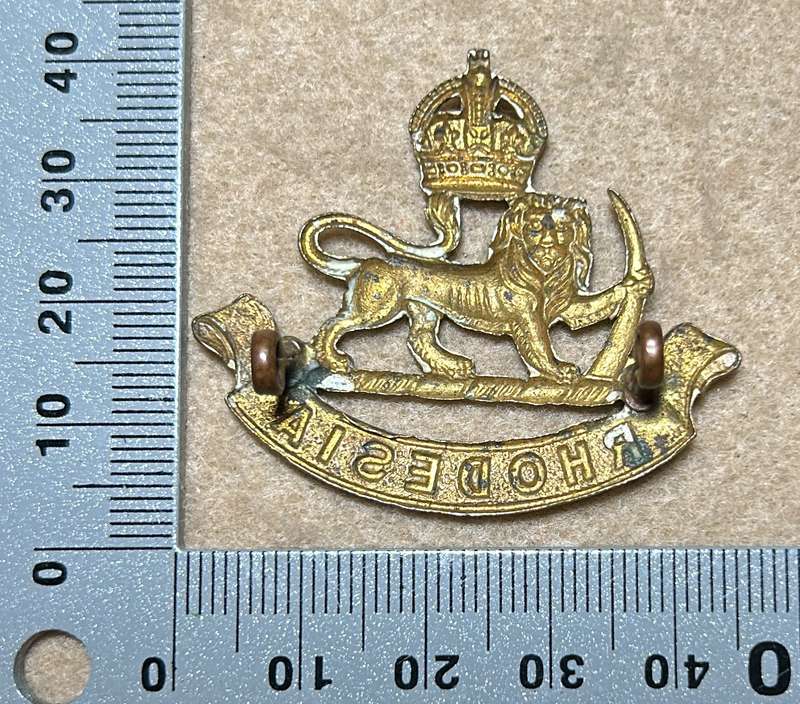 RHODESIA STAFF/ GENERAL SC - KC CAP BADGE - 1926-50