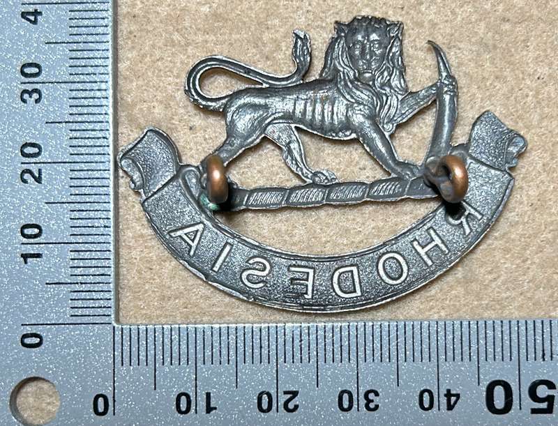 RHODESIA STAFF/ GENERAL SC - BADGE - BLACKENED - 1940-50