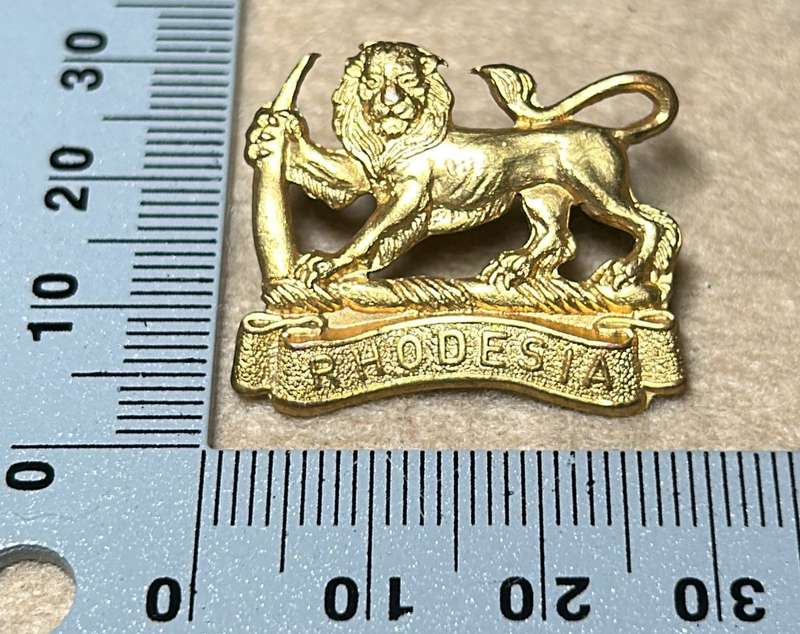 RHODESIA STAFF/ GENERAL SC - BRASS GILT COLLAR