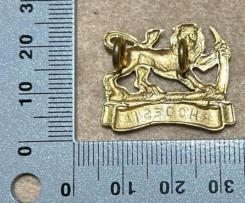 RHODESIA STAFF/ GENERAL SC - BRASS GILT COLLAR