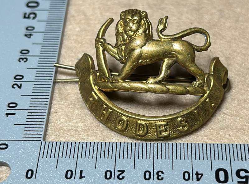 RHODESIA STAFF/ GENERAL SC - CAP BADGE - FIRMIN LONDON