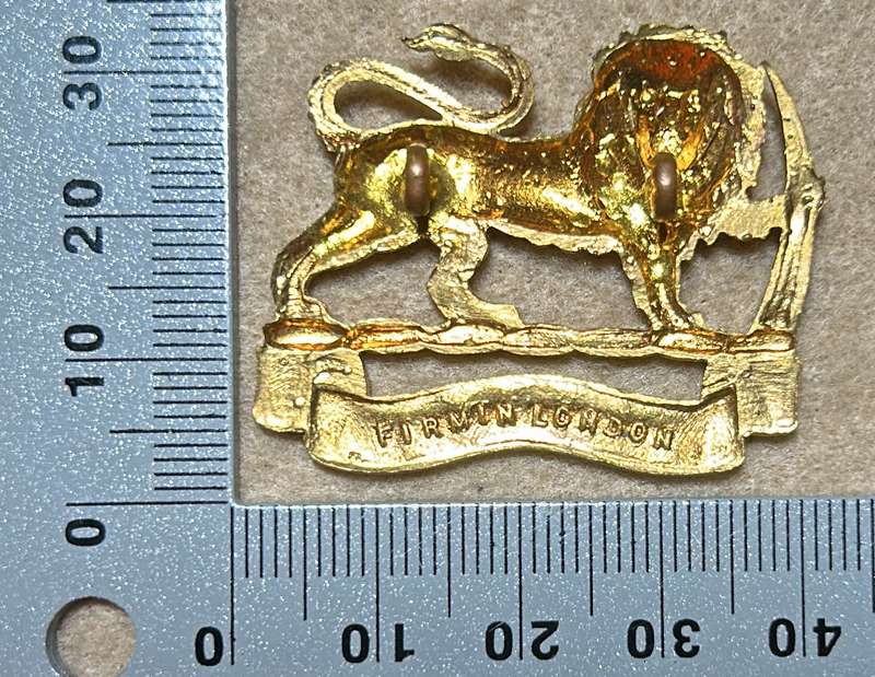 RHODESIA STAFF/ GENERAL SC - BADGE - BRASS GILT - FIRMIN LONDON - 1940-50