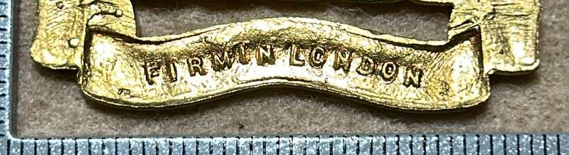 RHODESIA STAFF/ GENERAL SC - BADGE - BRASS GILT - FIRMIN LONDON - 1940-50